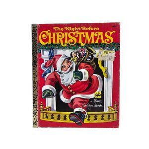 A Little Golden Book Hardcover . 1980 The Night Before Christmas
